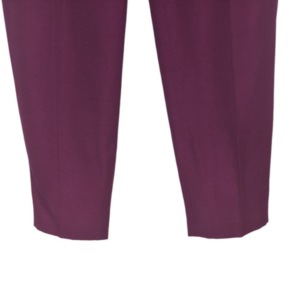 VTG High Waist Tailored Pleated Tapered Fuchia Pants Slacks Accent Buttons XS - Picture 4 of 9